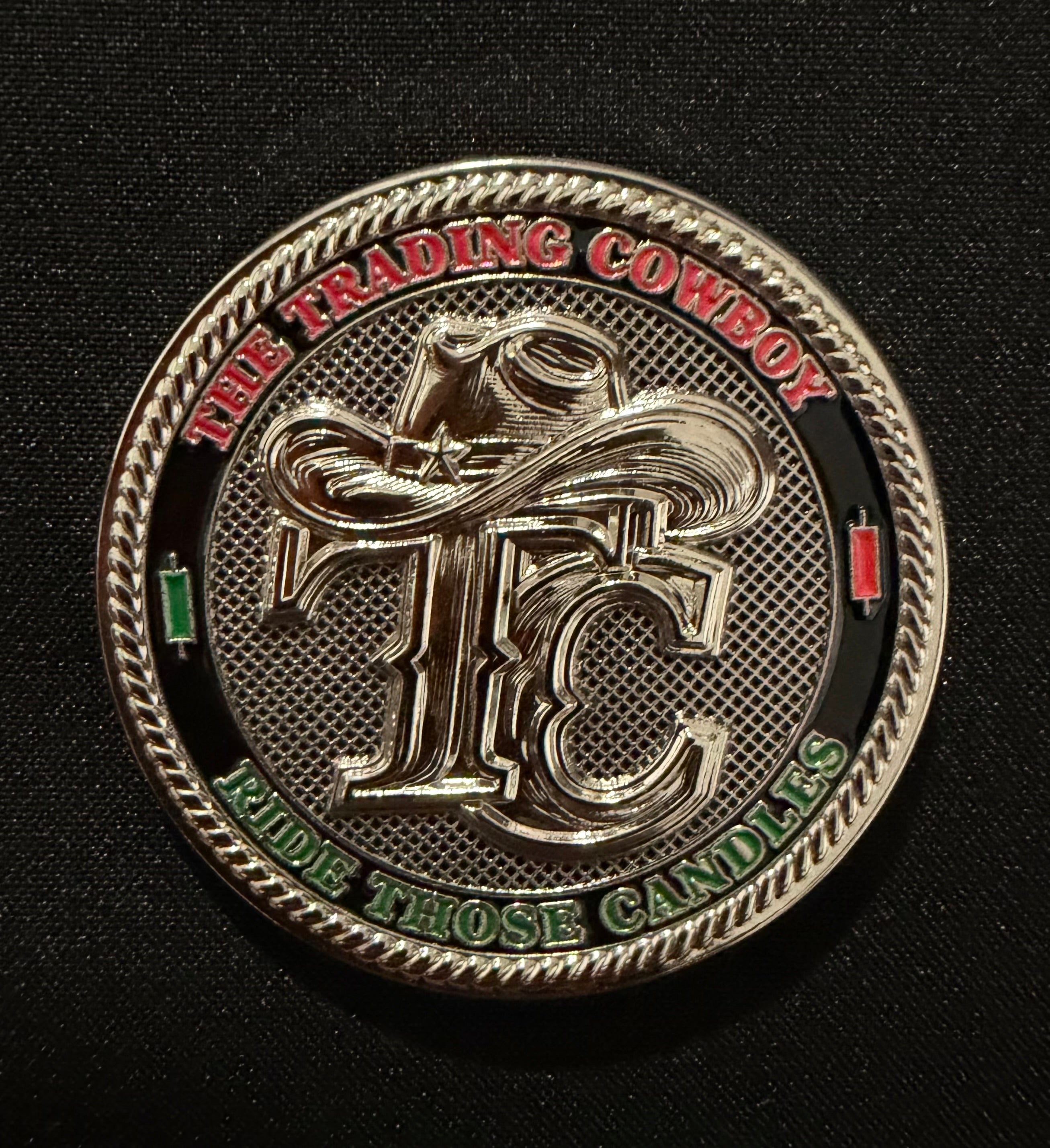 TRADING COWBOY CHALLENGE COIN 1.75"