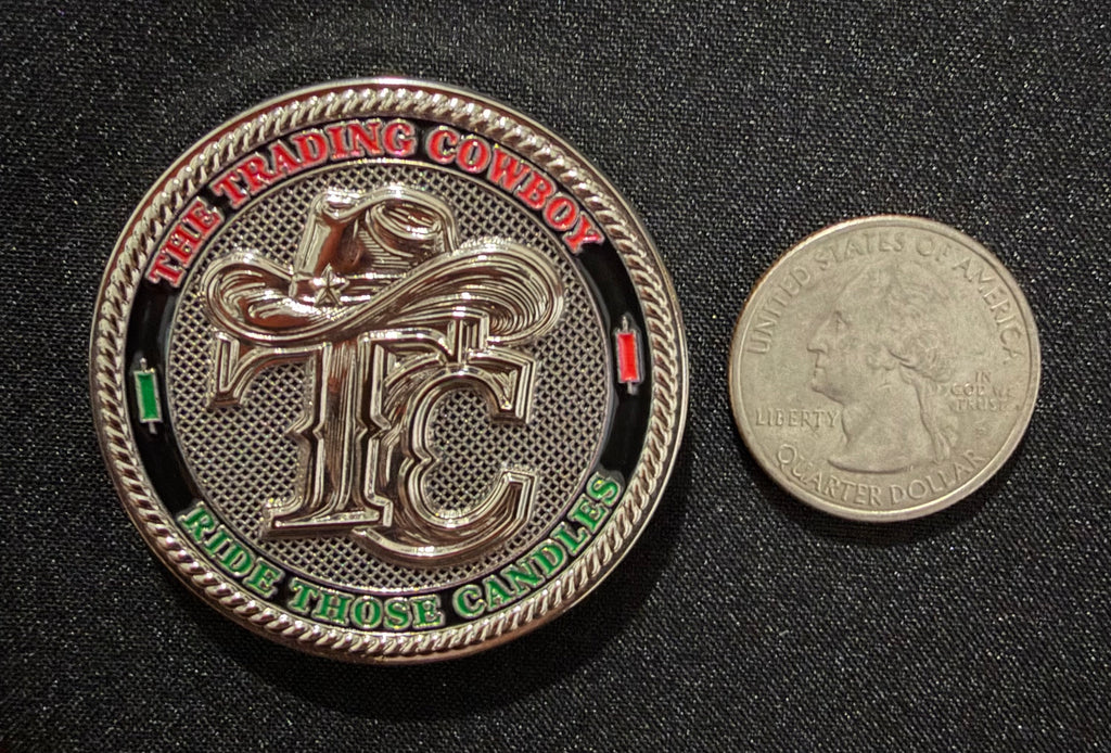 TRADING COWBOY CHALLENGE COIN 1.75"